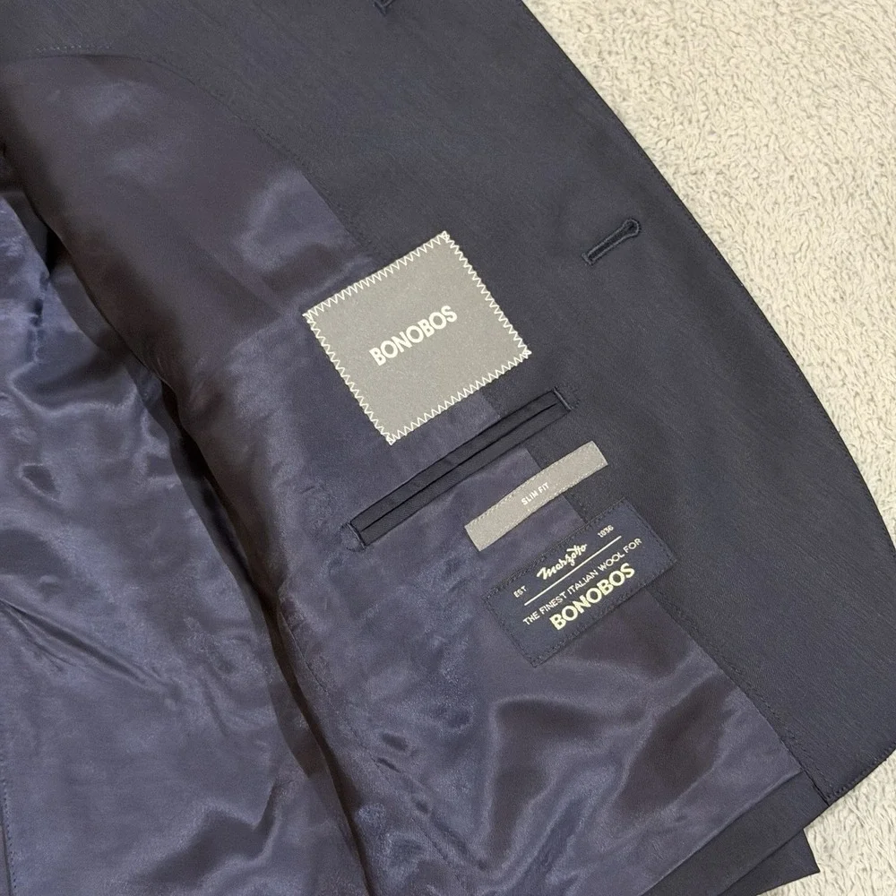 Bonobos Marzotto Blazer Men's 36S Slim Cashmere & Wool Sport Coat Suit Jacket